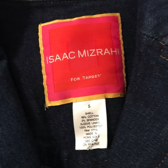 Isaac Mizrahi for Target blue jean blazer  nwot - Picture 4 of 8